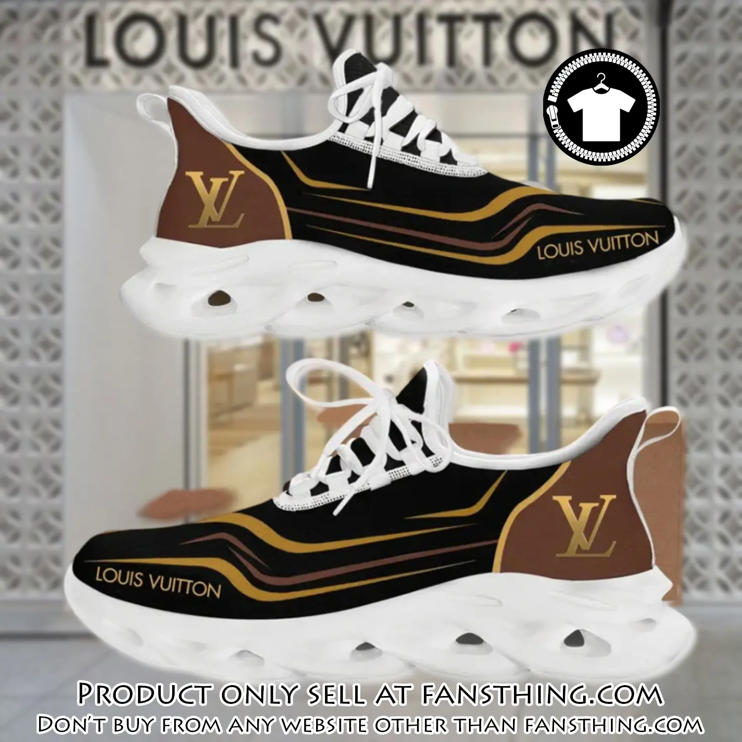Louis vuitton yellow logo white premium max soul shoes luxury brand gifts for men women fst5551338
